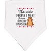 inktastic Hamster Funny Childs Outfit Baby Bandana Bib White and