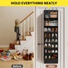 Mefirt 16-20 Pairs Over the Door Shoe Organizer, Clear Pockets