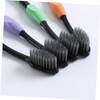 NOLITOY 10pcs Super Soft Bamboo Charcoal Toothbrushes Household for Men