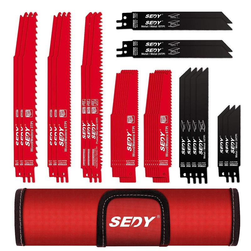 36-Piece Ultimate Reciprocating Saw Blade Set - Premium Saw Blades,