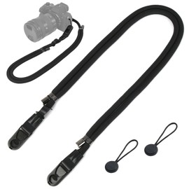 Tonriga Camera Strap, Anchor Links Design, Stylish Camera, Shoulder Neck, Detachable, Adjustable Length, Black