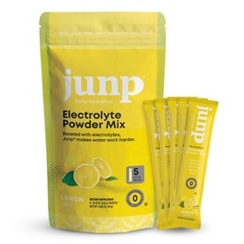 JUNP Sugar Free Electrolytes Powder Packets for Water Instant Hydration Packets with Salt & Potassium, Zero Calorie, No Carbs, No Sugar Electrolyte Drink Mix Sticks, Keto Friendly, Lemonade 5 Pack