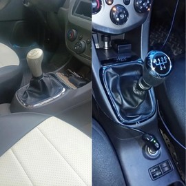 Cakievro Hand Speed Ball Gear Shift Knob Gaiter Boot Dustproof Cover for Che-vy Aveo Sonic T300 2011 2012 2013 2014 2015