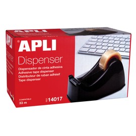 APLI Ribbon Holder, Metal, Black, 33m