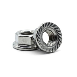 Hippo Hardware M12 (12mm) Hexagon Flanged Hex Nuts Serrated A2 Stainless Steel (Pack of 30)