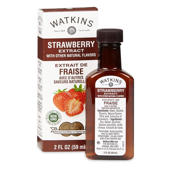 Watkins All Natural Extract, Imitation Strawberry, 2 Ounce, 1-Pack