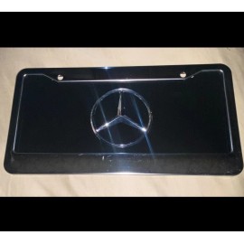 Geo Unique Customs Mercedes Logo Accessory Mirror Vinyl Plate Chrome Delete AMG