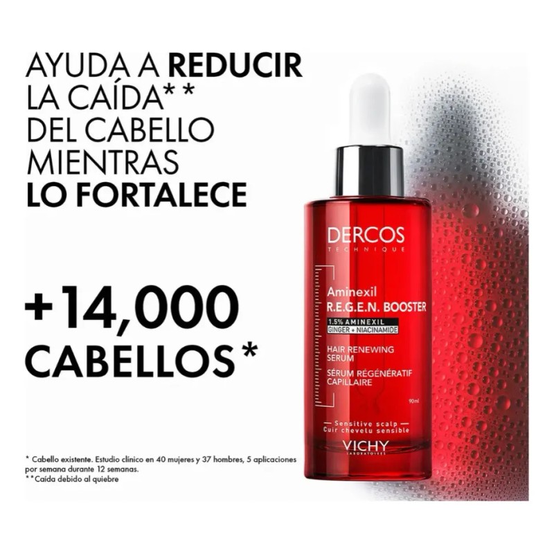 Sérum Regenerador Capilar Dercos Aminexil Booster 90ml Vichy