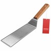 Stainless Steel Metal Spatula, Long Griddle Spatula, Hamburger Smasher Turner