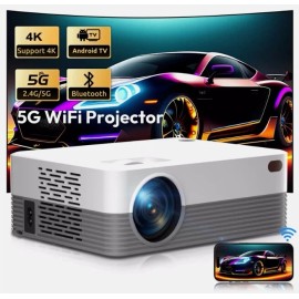 XGODY Mini Portable Smart Projector 4K LED Android 5G WIFI Home Theater HD 1080P - Projector
