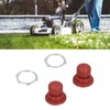 BAOFUYA 2-Piece Primer Bulb with Rings, Easy to Replace Lawnmower