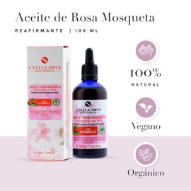Pure Rose Hip Oil 100% Ecological 100ml Cold Pressed For Eliminating Stretch Marks and Scars Anti-Ageing Effect