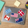 (3PCS) El Salvador Flag stickers, Countries Flag Stickers - Waterproof