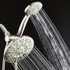 AquaDance Antimicrobial/Anti-Clog High-Pressure 30-setting Rainfall Shower Combo, Microban Nozzle Protection