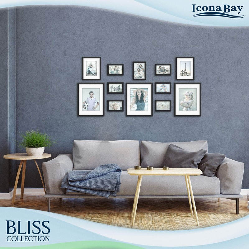 Icona Bay - 5x7 Black Picture Frame - Modern Style