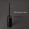 BGL Stainless Steel 304 Black Toilet Bowl Brush and Holder