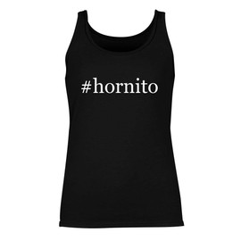 Tracy Gifts #hornito - Women's Hashtag Summer Tank Top, Black, Large