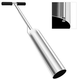 NizHome 35Inch Clam Gun for Clamming, Stainless Steel Clam Digger with Air Vent & 5 Inch Tube Diameter, Corrosion-Resistant Bay Clam Shovel for Harvest Razor Clams, Oyster, Geoduck and Mussels