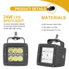 Wsays 2pcs 24 W LED Light Pods & Ditch Hood
