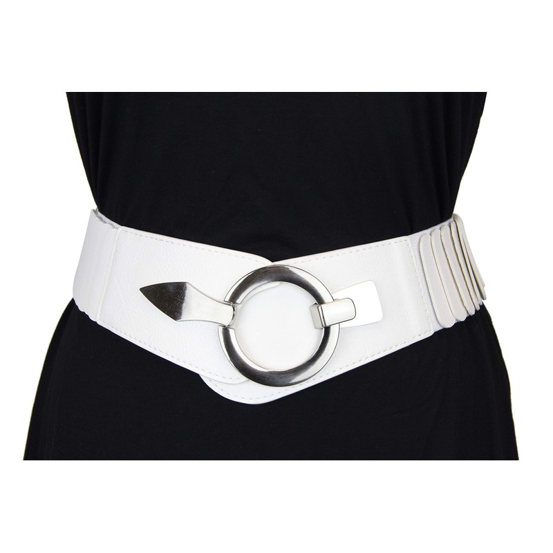 Elastic Women's Waist Belt, Approx. 6 cm-Wide Waist Belt with