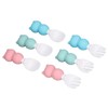 Baby Spoons Forks Set Short Handle Silicone Self Feeding Utensils