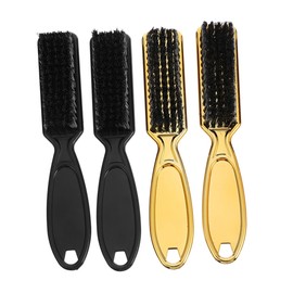 Baluue 4pcs Shredded Hair Cleaning Brush for Barbershop Bristles Handle Easy Use Neck Brush for Hair Beard Cleanup Convenient Portable Design