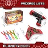 Fuwidvia 6 Pack Airplane Launcher Toys, LED Foam Airplane Toys