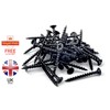 100 x 45mm Screws Black for Wood Corse Screw Plasterboard