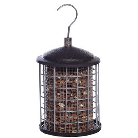 Metal Bird Peanut Feeder Squirrel Bite Durable Proof Blocking Protection Guard Steel Cage