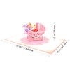 Fassory 3D Pop-up New Baby Greeting Card, Baby Shower Card,