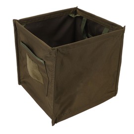 Arborist Throw Line Storage Cube, 33L Large Capacity Easy Throwline Folding Cube, Outdoor Foldable Oxford Cloth Trash Can, Tree Climbing Gear Throwline Box for Camping (Brown)