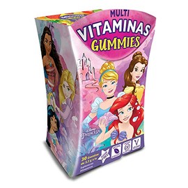 Princesas Multi-Vitaminas y Minerales Gummies | Sin Azúcar | Veganas | Ingredientes 100% Naturales | Gluten Free | 30 Gomitas