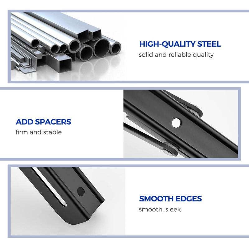 Ravinte Folding Shelf Brackets - Heavy Duty Shelf Brackets Collapsible