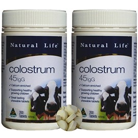 Natural Life Colostrum 200 Chewable Tablets 45IgG