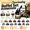 Cheer Duffel Bag Set with Makeup Bag & Bow Keychain,