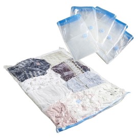 25x Space Saver Storage Dual Double Zipper Extra Tight Seal Bags for Travel, Suitcase, Moving, and Household use in size 35"x28" / 90cm x 70cm