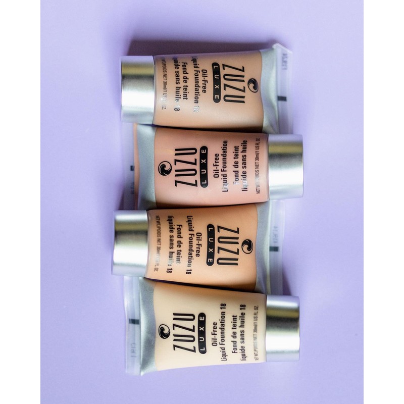 Zuzu Luxe,Oil Free Liquid Foundation (L -14),1 fl oz,Infused with