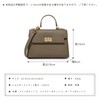 MFFOR Women's Shoulder Bag, Genuine Leather, 2-Way Handbag, Mini Bag,