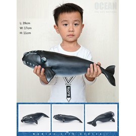 SmilerSmile Simulated Ocean Big Animal, One pc 15Inch Soft Filled Rubber Sea Educational Toys (Exposed Ridge Shark)