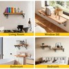 AINVLPRO Folding Shelf Brackets, Collapsible Heavy Duty Shelf Brackets for