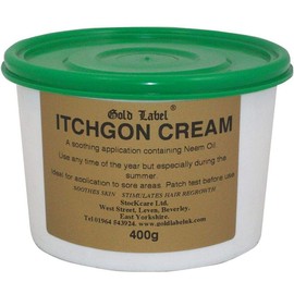 Gold Label Itchgon Cream, Itch relief for Horses, Soothing Cream, 400 GM