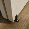 BOLWHAO 4 Pack Sliding Closet Door Floor Guide, Black ABS