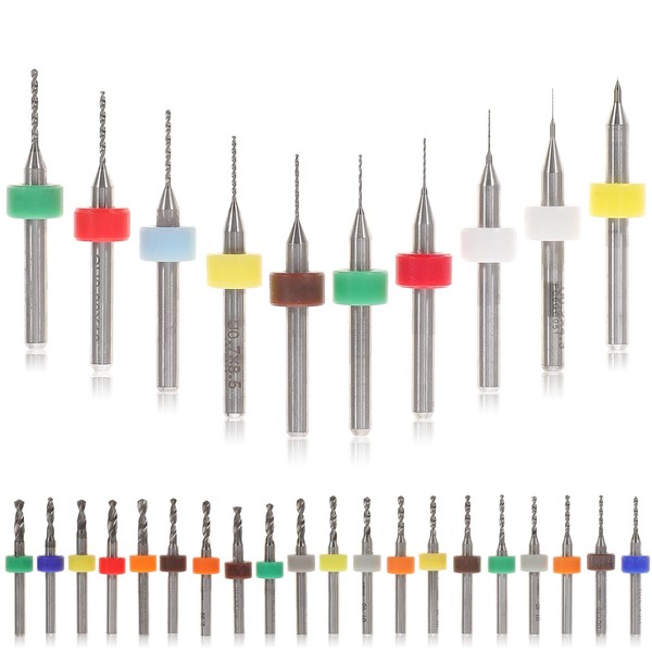 Angoily 30pcs Set Pcb Drill Bit Jewelry Engraving Drill Mini