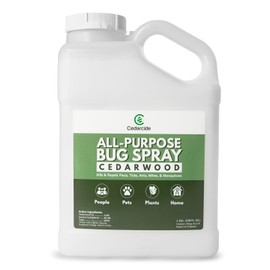 Cedarcide All-Purpose Bug Spray | Kill and Control Mosquitos, Fleas, Ticks, Ants | Made with Natural Essential Oils | Use on People, Pets & Kids | Cedarwood Gallon (128 Oz.)