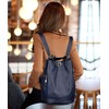Deerword Ladies' Rucksack, Ladies’ Handbag, City Backpack - blue, size: