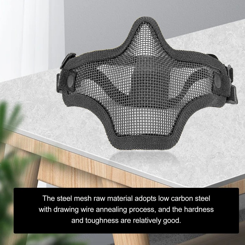 Half Face Guard Protective Steel Mesh Cool Design 54 to