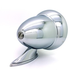 PTRP New Pair Talbot Style Classic Chrome Bullet Side View Mirror / Fender Door Mount