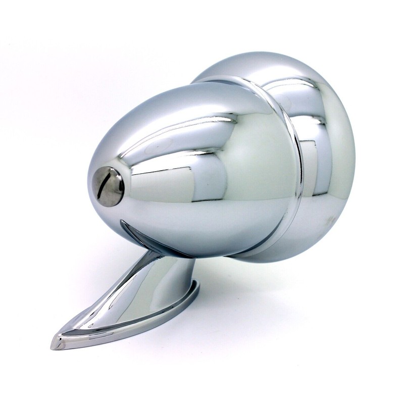 PTRP New Pair Talbot Style Classic Chrome Bullet Side View