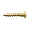 Pre-Drilling Screw MEETOOT 25pcs Brass Slotted Countersunk Head Screws Flat