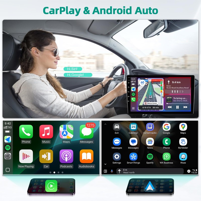 1+32G 9-inch Android 13 Car Stereo for Honda Civic 2012-2015